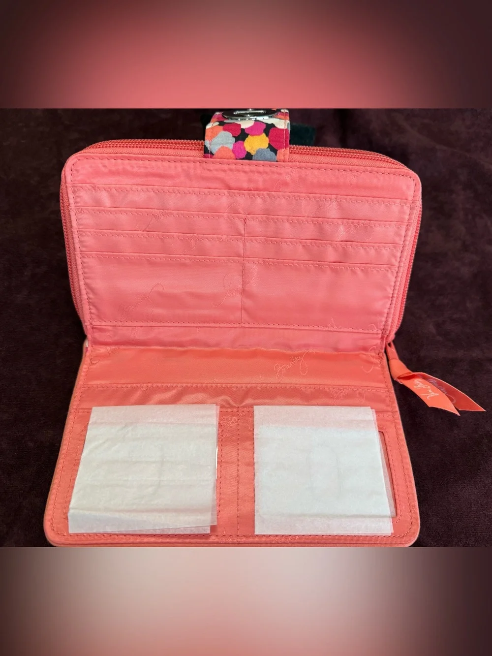 Vera Bradley Quilted Turnlock Wallet in Pixie Confetti